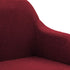 Swen Studio -  Swivel Dining Chairs 6 pcs Wine Red Fabric (UK/IE/FI/NO only) (6x331506)